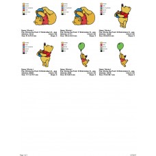 Package 3 Winnie the Pooh 06 Embroidery Designs